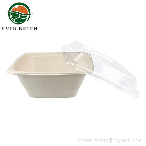 Micrawaveable Biodegradable Salad Soup Bowl Disposable Eco-friendly Natural Sauce Sugarcane Noodle Bowl Factory